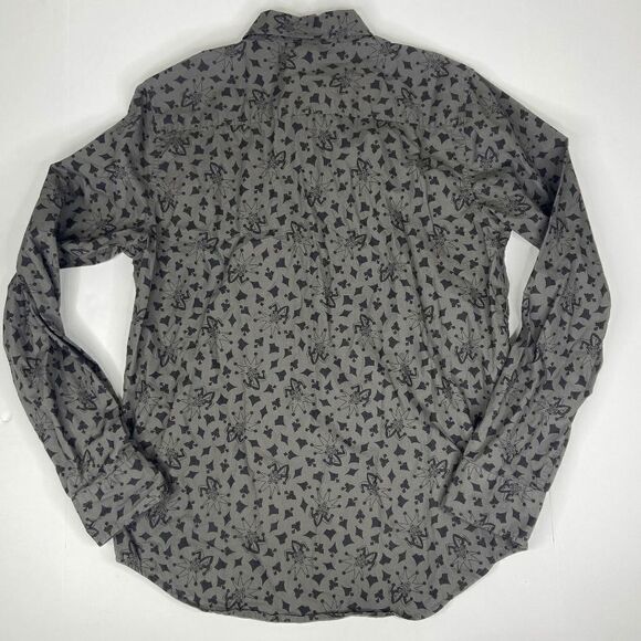 DC Comics The Joker Woven Tuxedo Button-Up Long Sleeve Shirt Men's Gray Size M - Picture 2 of 9